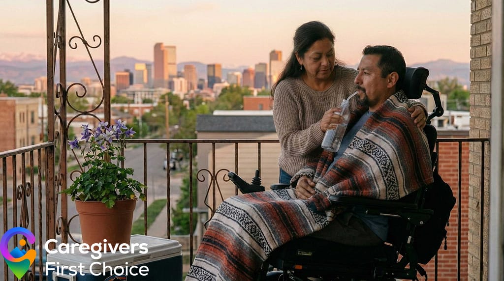 Wife-Caring-for-Husband Wife Caring for Husband