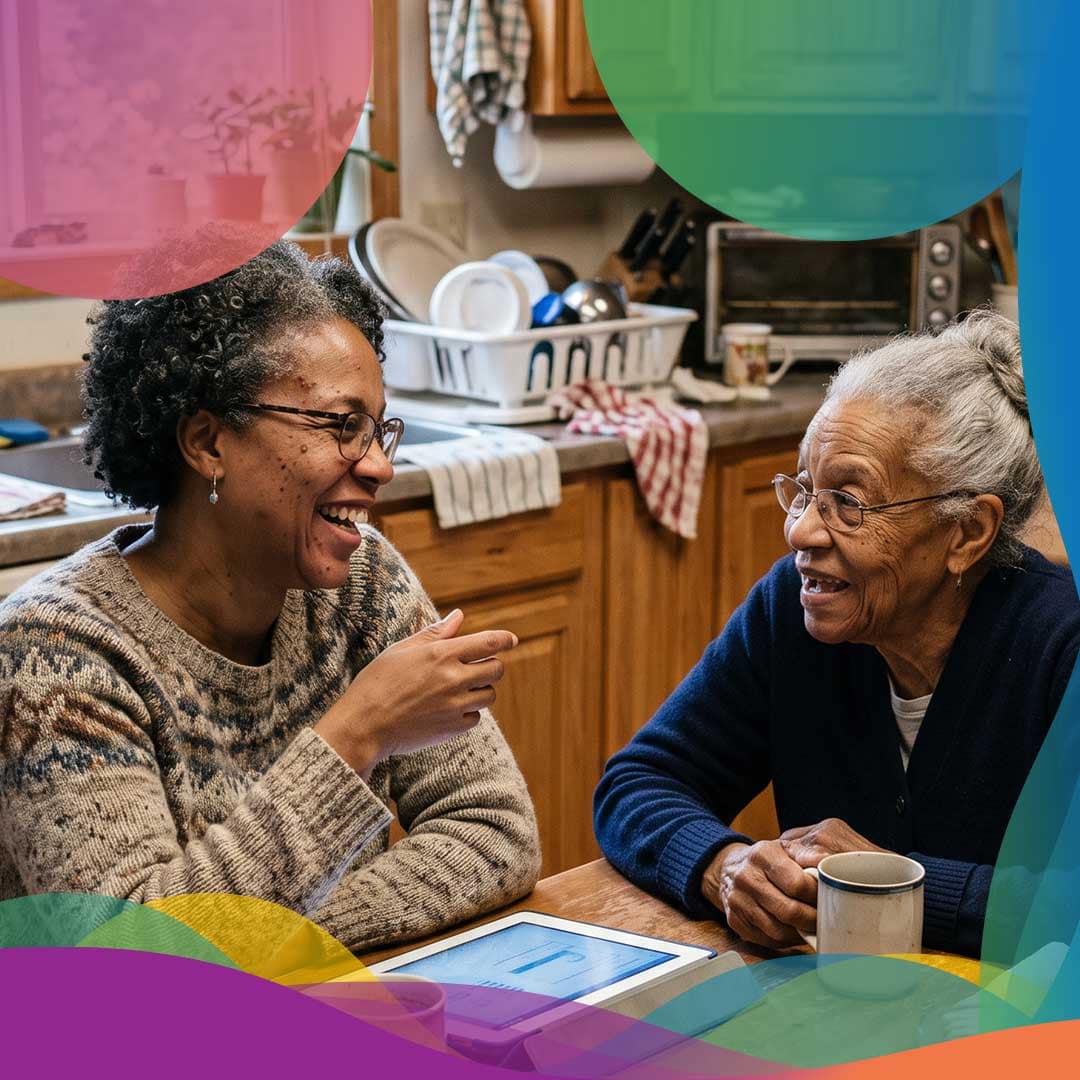 Mother-&-Daughter-Caregiver-with-Virtual-Support Mother Daughter Caregiver with Virtual Support