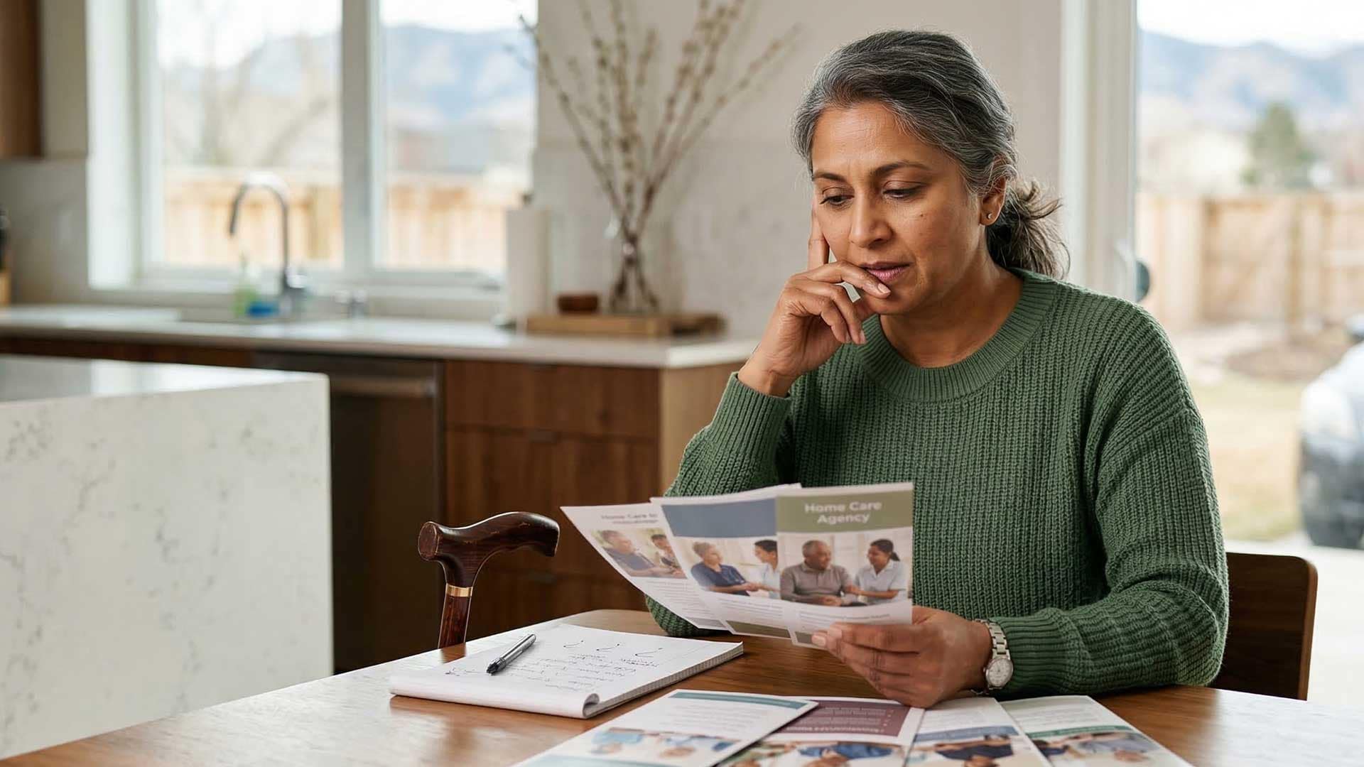 Home 2 Client reviewing a compliant home care agencies