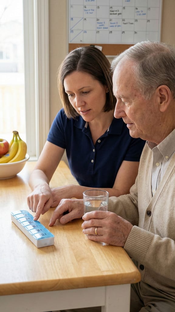 Medication-Reminder-At-The-Table Medication Reminder At The Table